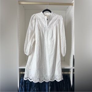 Universal Thread White Eyelet Dress Size Small